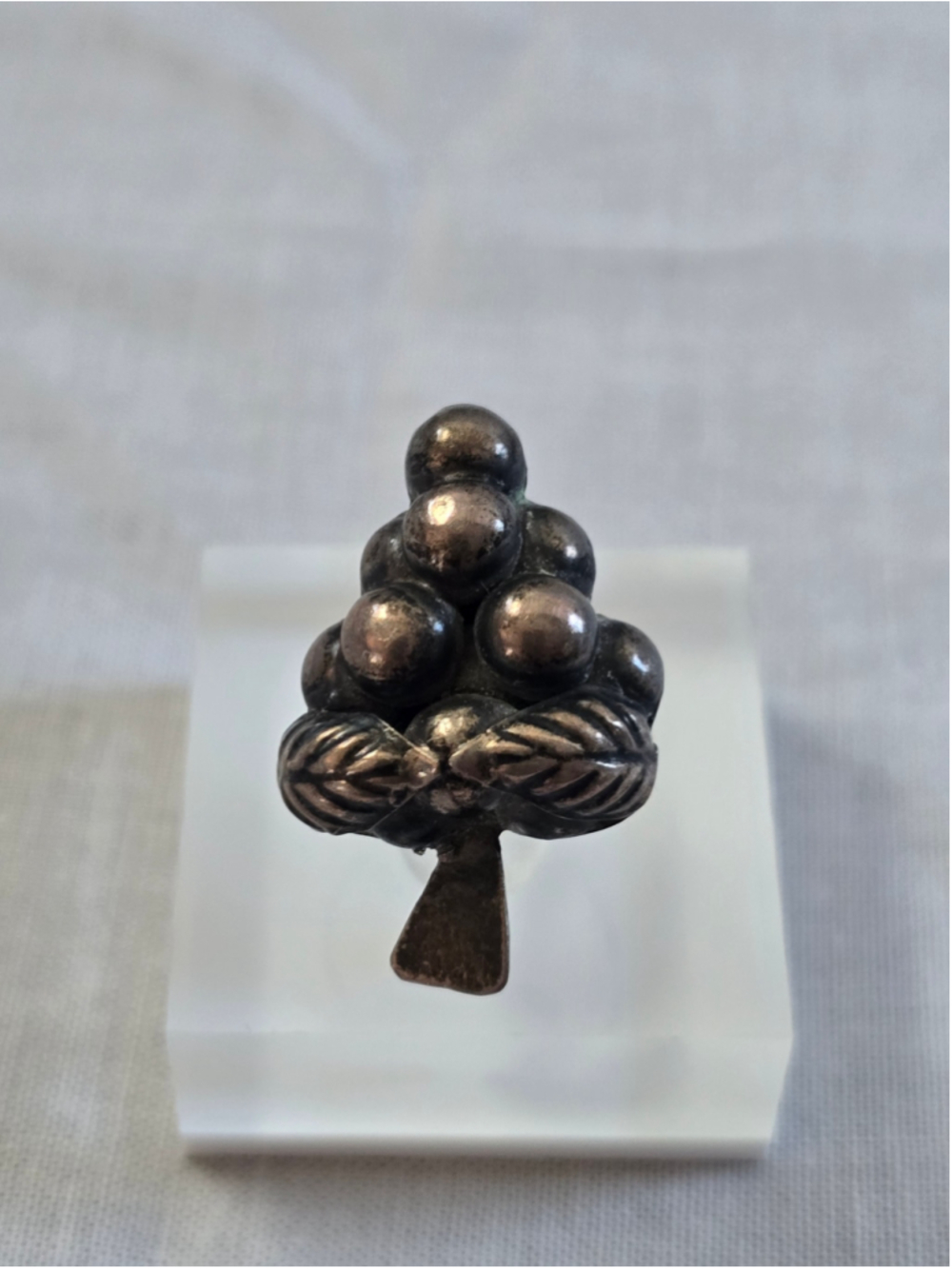 Vintage Mexican Sterling Silver Grape Cluster Ring Size 5 Fine Jewelry